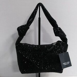 Simply Vera Vera Wang Black Rhinestone Party Shoulder Bag *NWT*